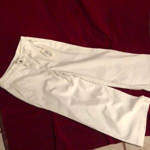 Size 10 white wide leg crop💕🏷